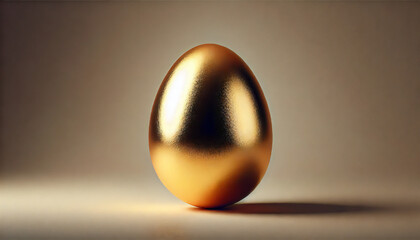 大きな金色の卵. Big Golden Egg. AI generated.