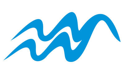 ocean wave vector logo