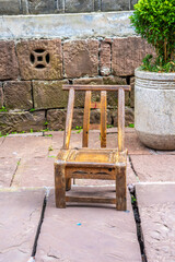 Vintage Wooden Stool Design with Traditional Craftsmanship from Old Times in China