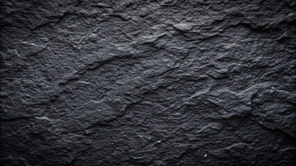 Fototapeta premium Black rough stone texture background with a grainy and dark gray appearance, stone, texture, background, black, dark, gray