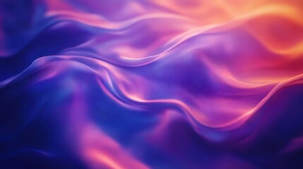 Obraz premium Glowing and colorful smoke wavy pattern, creating a sense of movement and energy.