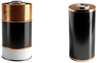 Classic Batteries Charged isolated on transparent background.