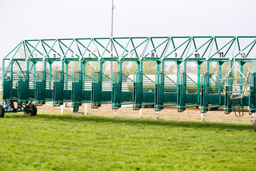 Obraz premium Outdoor sport racecourse competition equipment