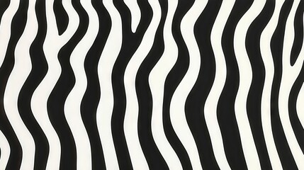 A black and white zebra print pattern on a white background