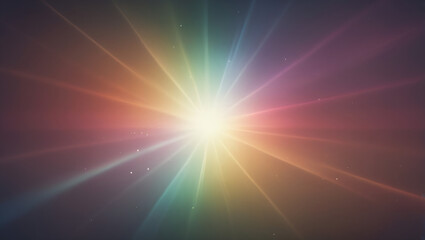 Fototapeta premium Rainbow Lens Film Flare Optical Overlay Effect Dust Bokeh Abstract Vintage Light Leak