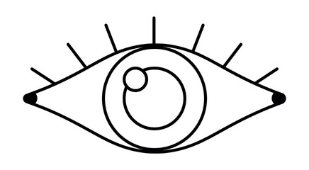 Eye wide open icon symbol