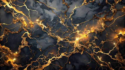 Abstract dark marble background with golden splashes, dark, marble, abstract, background, golden, splashes, texture, luxury