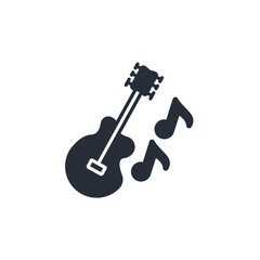 guitarist icon. vector.Editable stroke.linear style sign for use web design,logo.Symbol illustration.