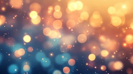 Obraz premium Abstract bokeh lights background with soft, glowing light and a sparkling effect
