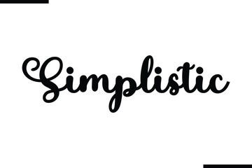 Simplistic Stylish Typography Black Text