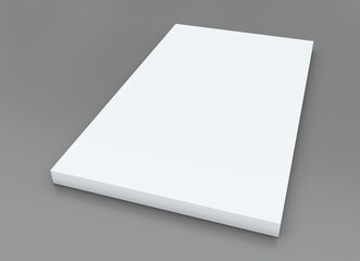 Cv, resume, letterhead, invoice mockup. Stack of A4 papers on a grey background.
