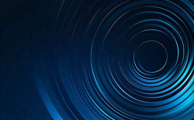 abstract blue background. Modern shiny blue circle lines pattern.