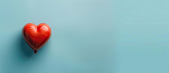 Symbolize health with a rubber heart creating an effective copy space image.