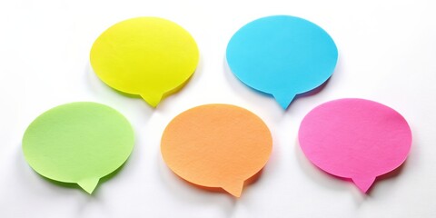 Colorful bubble-shaped sticky notes, colorful, bubble, shaped, sticky notes, post-it, adhesive, paper