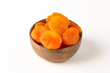 Dried apricots in a bowl. Dried fruits.  © jeny_lk