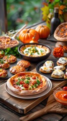 Obraz premium Delicious Autumnal Food Spread