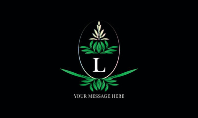 Elegant royal heraldic initial L logo. Business monogram crest, sign, emblem, identification for restaurant, royalty, boutique, hotel.
