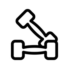 Dumbbell icon template