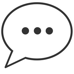 typing chat bubble cartoon illustration