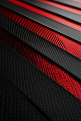 black and red colour carbon fibre stylish raw material background for posting and status generated by AI