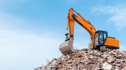 Obraz premium Sorting methods for demolition construction waste