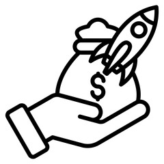 Venture Capital Icon Element For Design