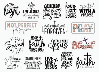 Christian T-shirt Design Set, Christian T-shirt Design, Christian SVG Design, Boho Christian SVG, Bible Verse SVG, Scripture SVG, God Jesus SVG, Psalm SVG, Love Faith SVG, Christian t-shirt Design