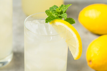 Refreshing Cold Iced Lemonade