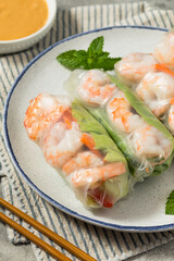 Homemade Vietnamese Shrimp Spring Rolls