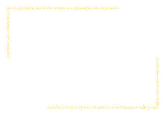 Rectangle sparkle golden frame for card, banner, video, presentation, invitation, 3x2 scale ratio