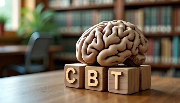 Professional Therapist Conducting Cognitive Behavioral Therapy (CBT) Session for Mental Health and Wellness