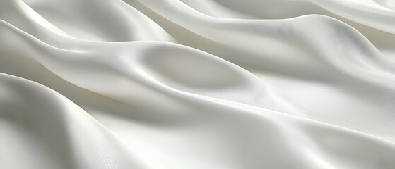 Obraz premium A flat vector illustration of a white background with a delicate fabric texture, featuring small, subtle shadow waves. The texture is smooth and minimal, with light shadows adding depth and dimension