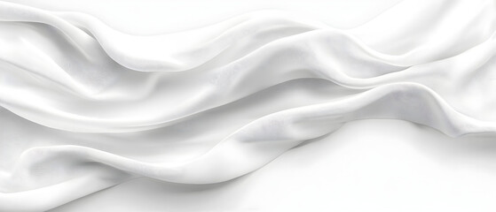 Obraz premium A flat vector illustration of a white background with a delicate fabric texture, featuring small, subtle shadow waves. The texture is smooth and minimal, with light shadows adding depth and dimension