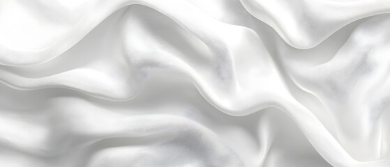 Obraz premium A flat vector illustration of a white background with a delicate fabric texture, featuring small, subtle shadow waves. The texture is smooth and minimal, with light shadows adding depth and dimension