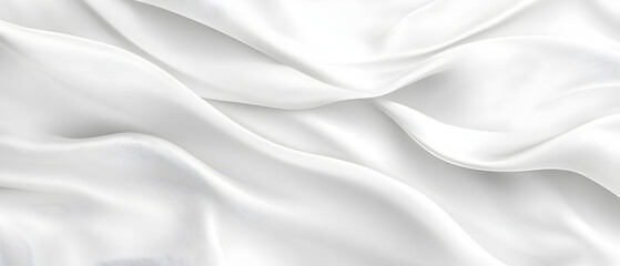 Obraz premium A flat vector illustration of a white background with a delicate fabric texture, featuring small, subtle shadow waves. The texture is smooth and minimal, with light shadows adding depth and dimension
