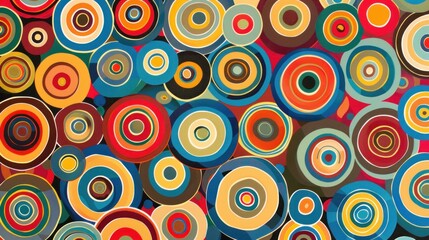 Vibrant Circular Abstract Pattern Colorful