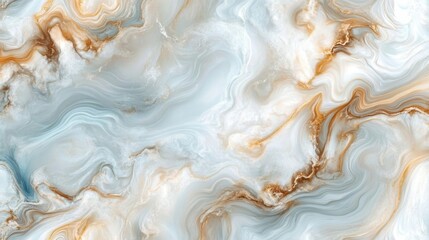 An abstract marble pattern with swirling blue, white, and brown colors, creating a fluid and calming atmosphere.