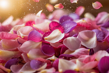 Obraz premium Rose Petals Background