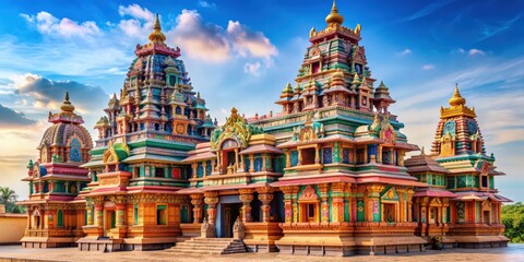 Ancient Hindu temple dedicated to Lord Shiva with intricate architecture and colorful sculptures, Kapaleeswarar temple
