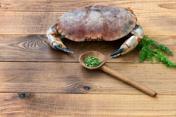 Lobster on wooden Background