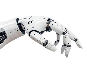 white robot with its arms outstretched