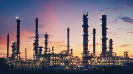 Obraz premium Industrial Sunset