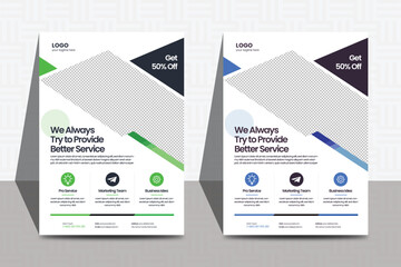 Modern a4 flyer design, perfect for creative professional business. New digital marketing flyer, space for photo background, vector, business proposal, promotion, publication illustration template....