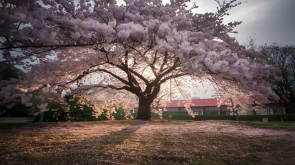Enchanted Park of Blossoms, generative AI