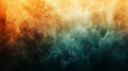 Fototapeta premium An abstract gradient texture blending earthy orange and green tones with a cracked, leather-like pattern for creative design use.