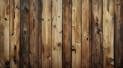 Fototapeta premium Anime-style background featuring rustic wood planks with repeating patterns, evoking a warm and nostalgic feel with its textured look.