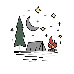 christmas card with tree