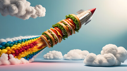  pic Lift-Off The Sandwich Skyscraper Soars