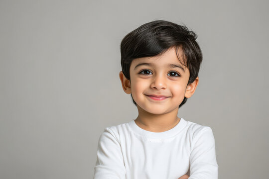 cute indian little boy smiling - Powered by Adobe