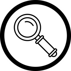 Magnifier Vector Icon Design